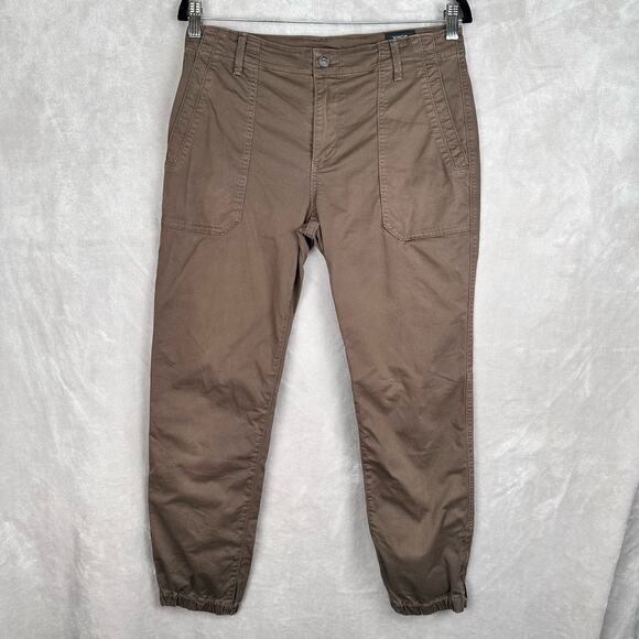 Vince Pants - Vince Pants Womens 29 Olive Green Utility Ankle Zip Jogger